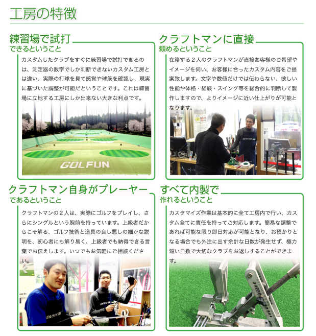 ザ・ゴルファン【成田・酒々井】ゴルフ練習場　打ちっぱなし　ゴルファン工房　説明